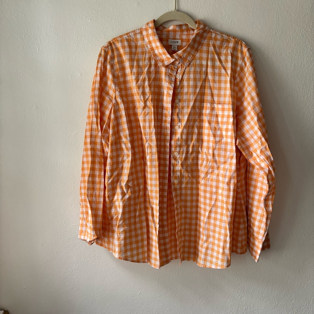 J. Crew Orange Casual Button Down Shirt